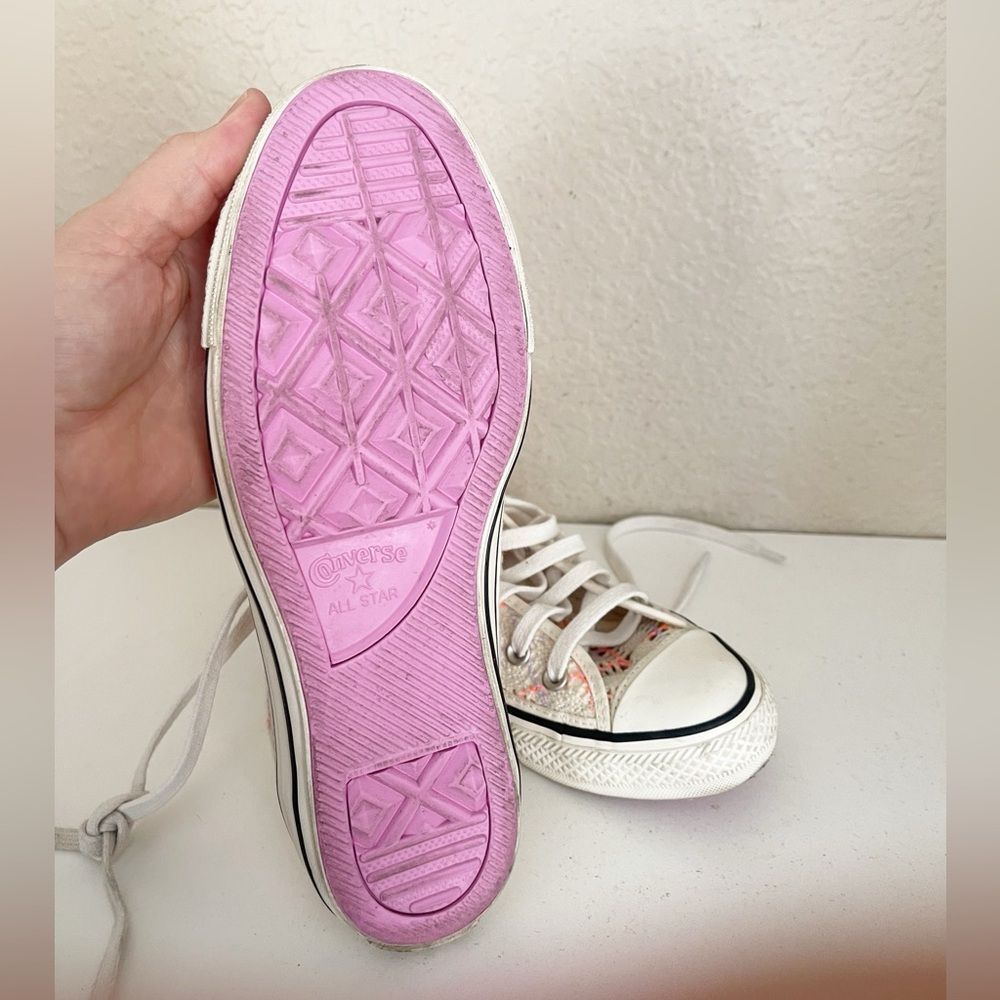 Converse Boho Crochet Hightop Women's Chuck Taylor All Star' cream pink lavender - Picture 9 of 12